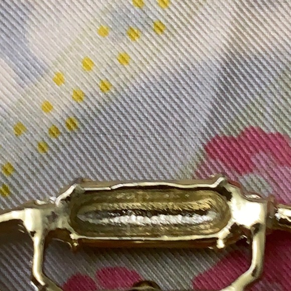 Vintage gold phone brooch pin - Picture 5 of 6